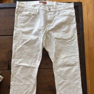 Madewell Slim White / Off White Jeans 36x30